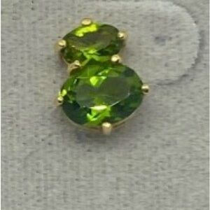 Gold tone CZ pierced earrings. NWT.